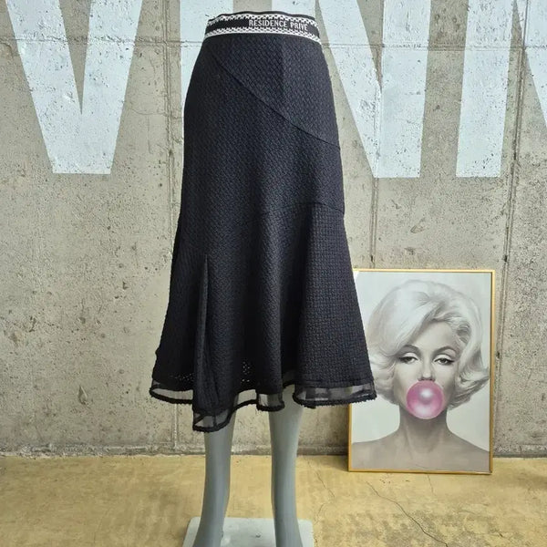 [BUNJANG] Ozcece Flare Long Skirt / 오즈세컨 플레어 롱스커트