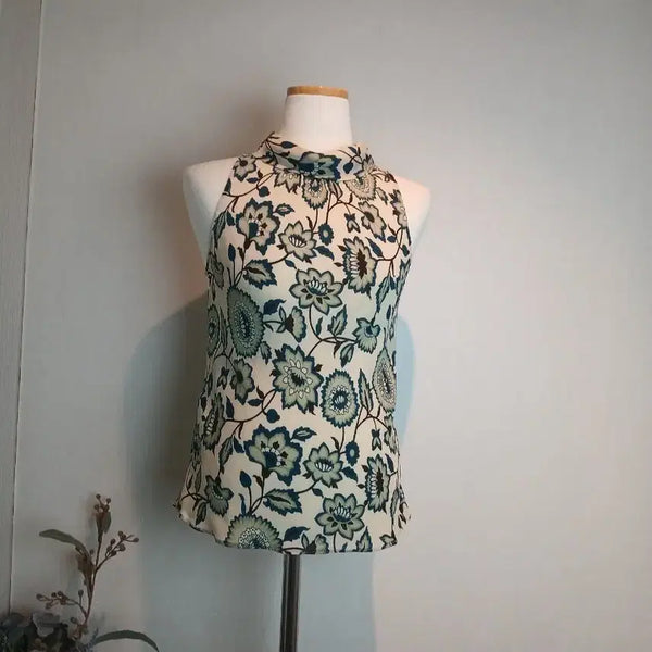 [BUNJANG] Cheil Industries 100% Silk Sleeveless Blouse / 정품 제일모직 실크100 민소매 블라우스