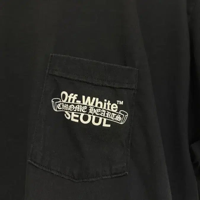 [BUNJANG] Chrome Hearts x Off-White Graphic T-Shirt Black XXL / 크롬하츠 오프화이트 반팔 XXL