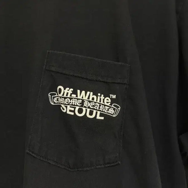 [BUNJANG] Chrome Hearts x Off-White Graphic T-Shirt Black XXL / 크롬하츠 오프화이트 반팔 XXL