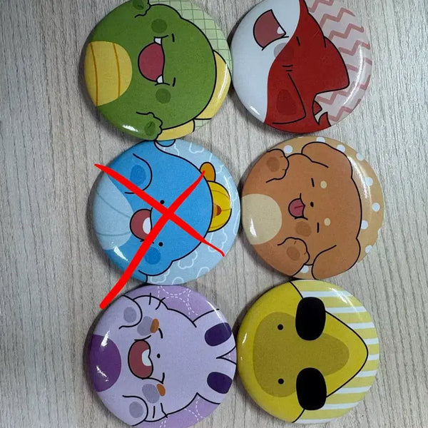 [BUNJANG] Pixelie Dinosaur Can Badge / 공룡 캔뱃지