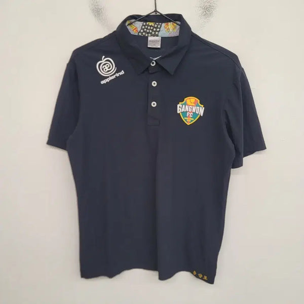 [BUNJANG] Applined Gangwon FC Functional Short Sleeve Polo T-Shirt / [90/S] 애플라인드 강원FC 기능성 반팔 카라티