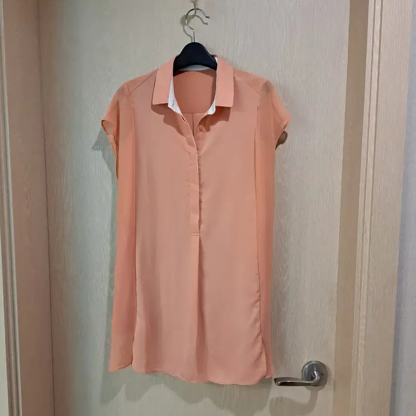 [BUNJANG] STEFANEL Women's Short Sleeve Shirt Coral Size S / STEFANEL. 여성 반팔 셔츠 코랄사이즈S