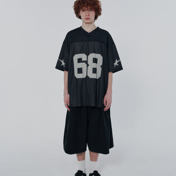 [BUNJANG] STAR 68 Jersey [Black] L Size / 스웨이드 STAR 68 JERSEY [BLACK] L 사이즈