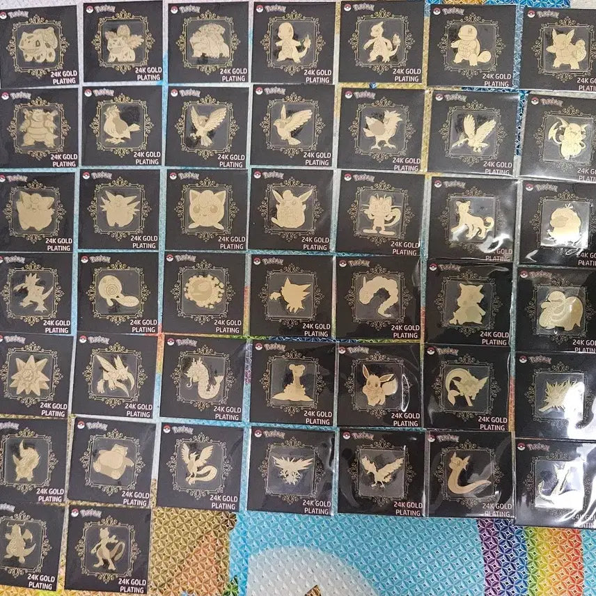 [BUNJANG] Pokemon Gold Foil Stickers Individual Sale / 포켓몬 금박 띠부씰 개별 판매