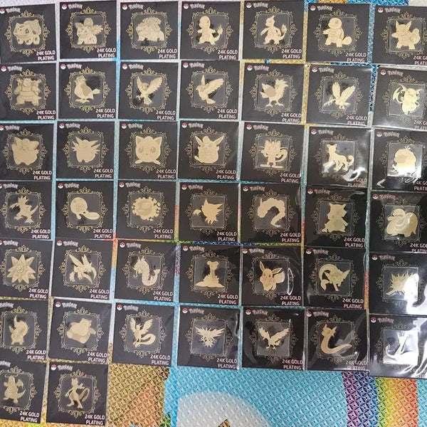 [BUNJANG] Pokemon Gold Foil Stickers Individual Sale / 포켓몬 금박 띠부씰 개별 판매