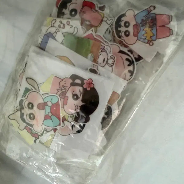 [BUNJANG] Crayon Shin-chan Random Piece Sticker Set / 짱구 랜덤 조각스티커