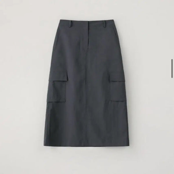 [BUNJANG] IA Nylon Cargo Skirt Charcoal / 이아 Nylon Cargo Skirt Charcoal 나일론 카고 스커트 차콜