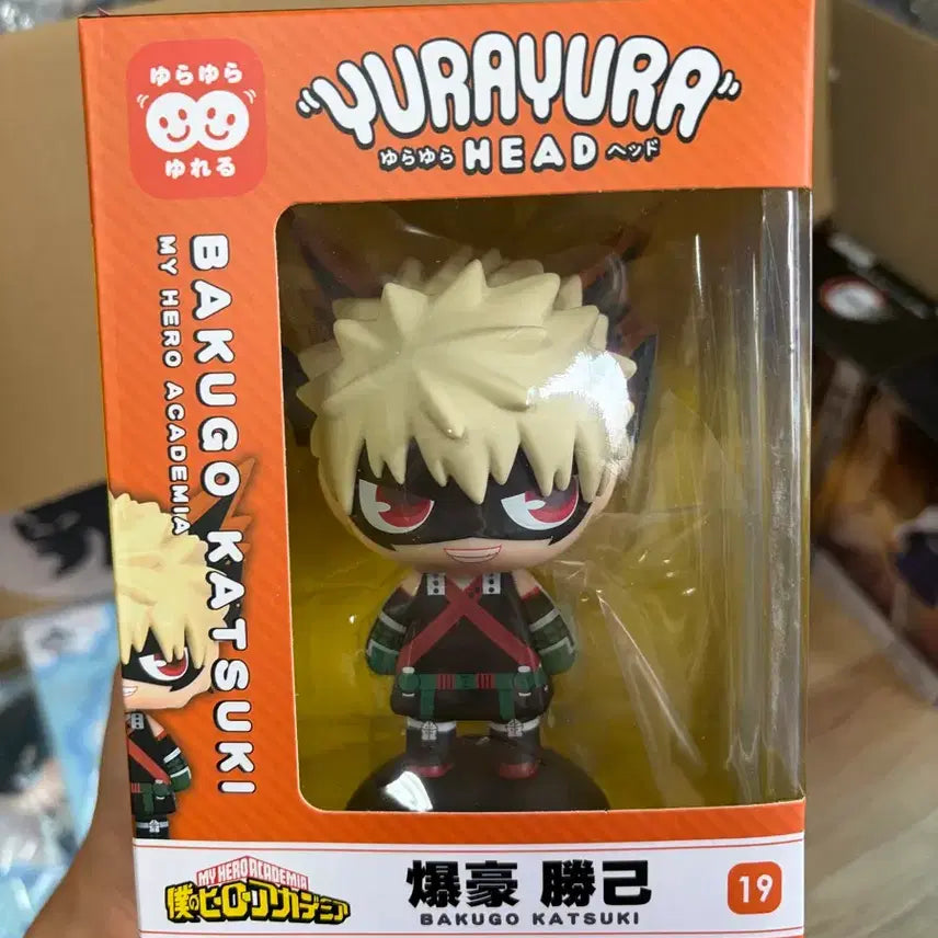 [BUNJANG] My Hero Academia Yura Yura Head Katsuki Bakugo Bobblehead Figure / 나히아 유라유라 헤드 바쿠고 보빙헤드 피규어