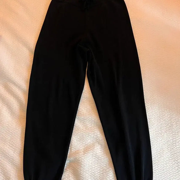 [BUNJANG] Sarah Pacini Black Knit Pants Size 1 / Sarah Pacini 사라 파치니 블랙 니트 팬츠_1사이즈