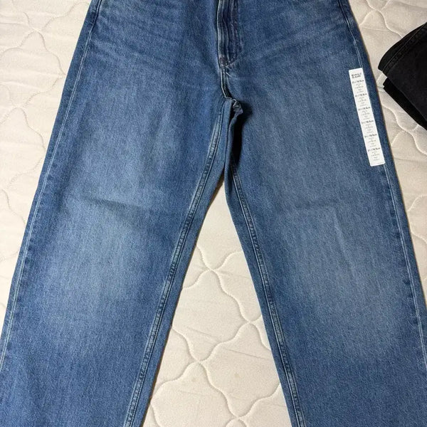 [BUNJANG] Uniqlo Wide Straight Jeans Size 31 / 유니클로 와이드 스트레이트 진 31