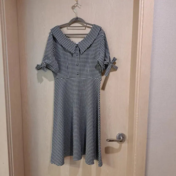 [BUNJANG] Olive des Olive Check Pattern Shirt Dress / 올리브데스 올리브 체크무늬 셔츠 원피스