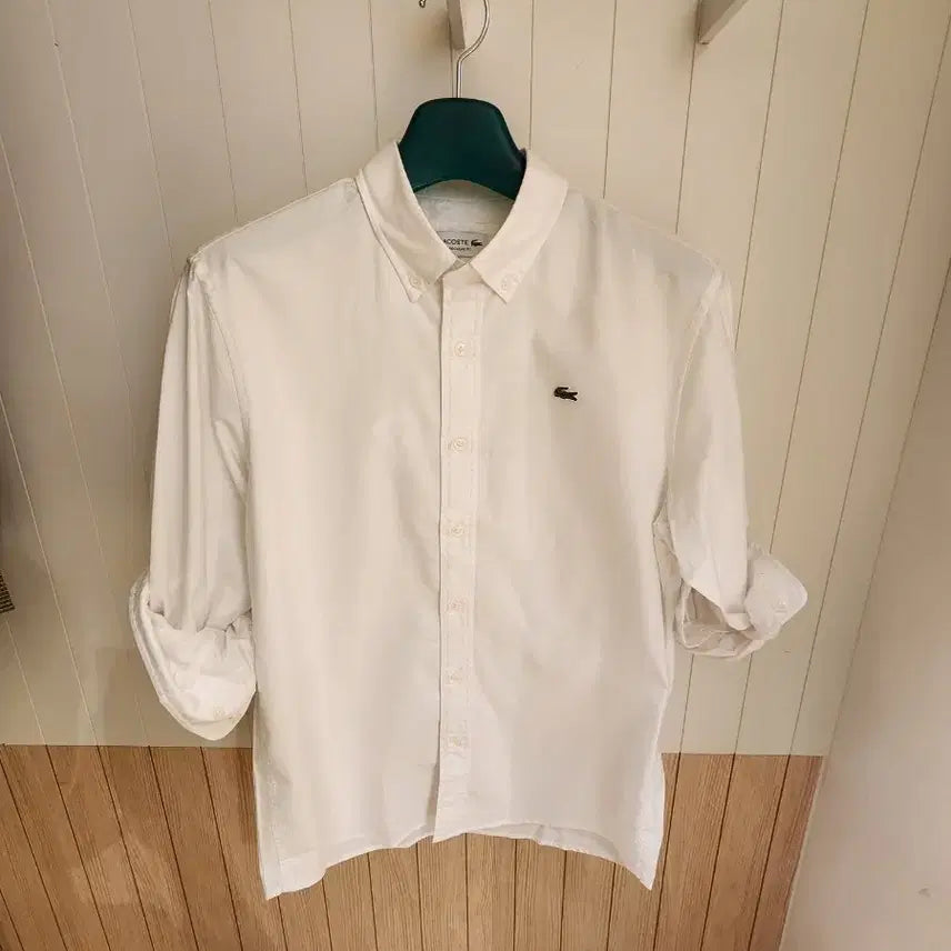 [BUNJANG] Lacoste Men's Oxford Garment Washed Shirt / (새상품) 라코스테 남성 옥스포드 가먼트워싱 셔츠 (남방)
