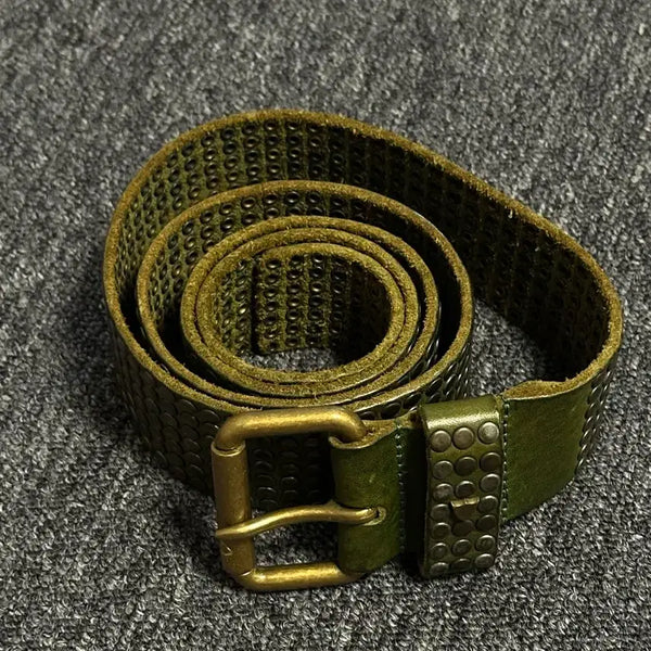 [BUNJANG] HTC Studded Belt Olive Size 36 / [36] HTC 스터드 벨트 올리브