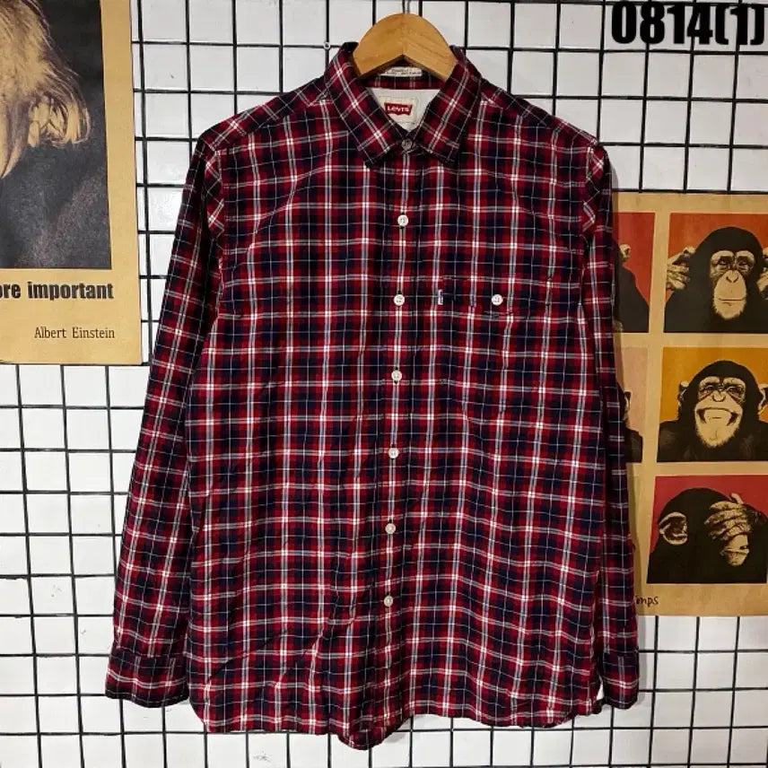 [BUNJANG] Levi's Check Shirt / 리바이스 체크 남방 셔츠 M 0814