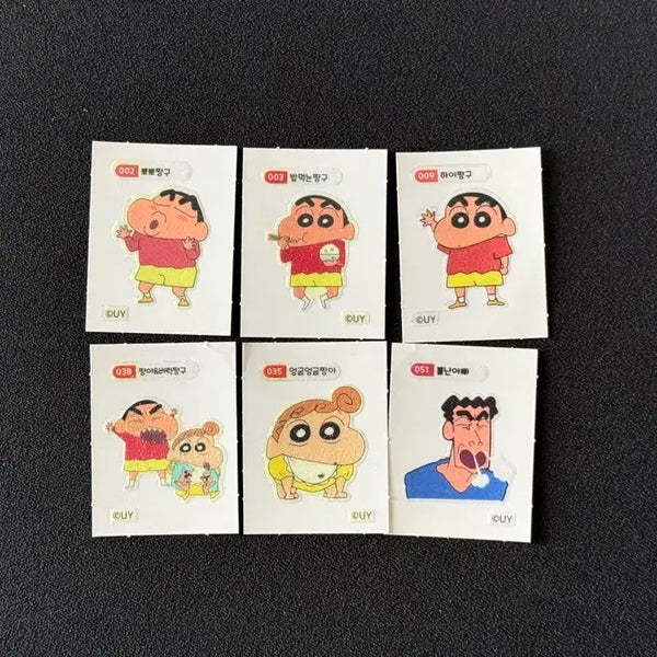 [BUNJANG] GS25 Shin-chan Pudding Sticker Bundle / gs25 짱구 푸딩 띠부씰 스티커 6개