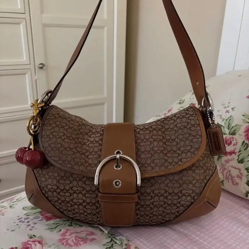 [BUNJANG] Vintage Coach Signature Buckle Soho Shoulder Bag / 빈티지 올드 코치 시그니처 버클 소호백 숄더백