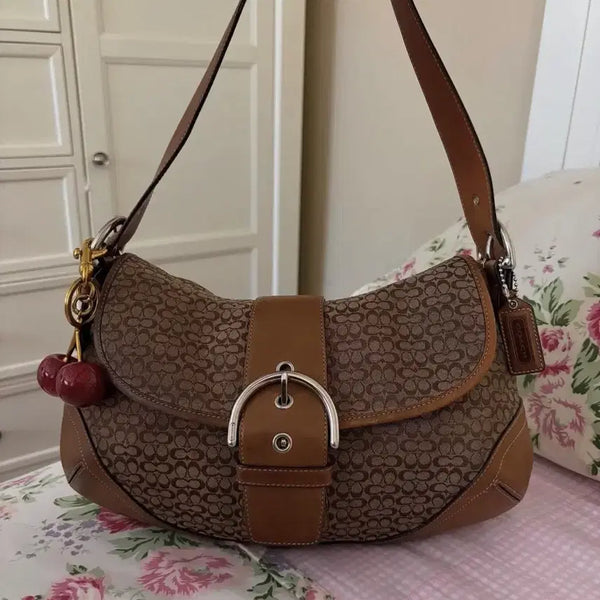 [BUNJANG] Vintage Coach Signature Buckle Soho Shoulder Bag / 빈티지 올드 코치 시그니처 버클 소호백 숄더백