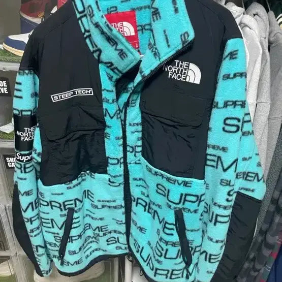 [BUNJANG] Supreme x The North Face Steep Tech Fleece Jacket Teal L 21FW / 슈프림 x 노스페이스 스팁 테크 플리스 자켓 틸 - 21FW 후리스 L 팝니다
