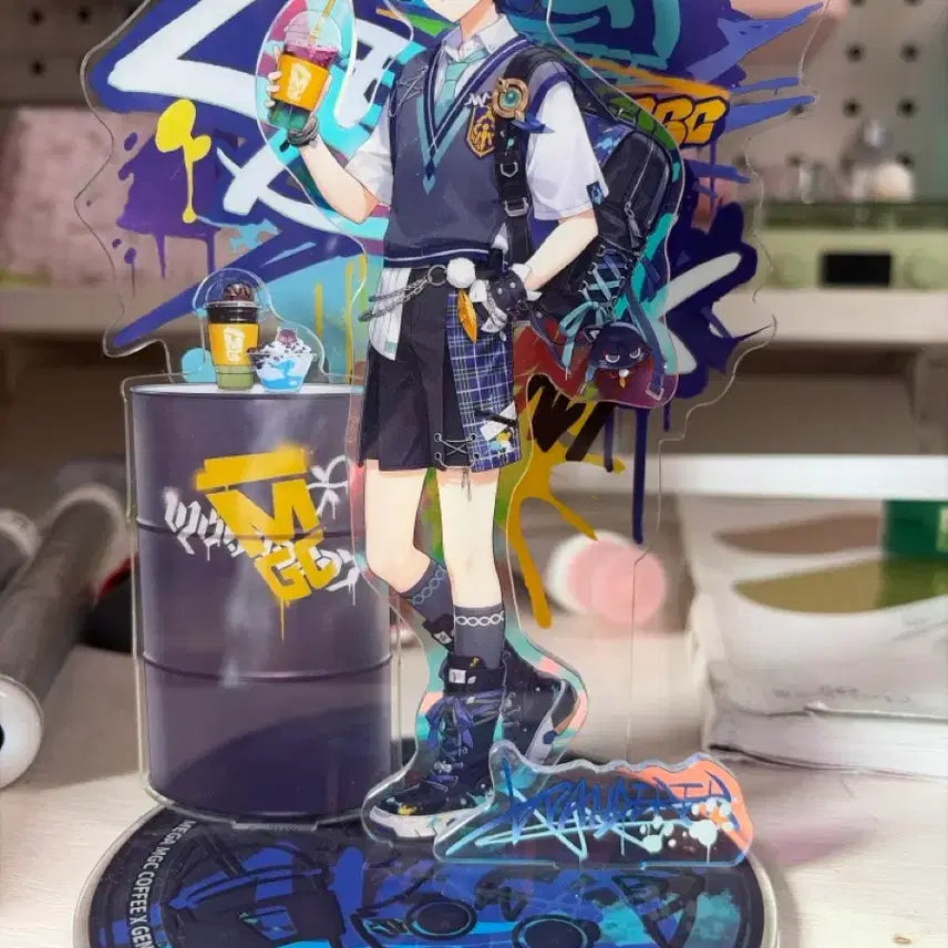 [BUNJANG] Mega Coffee Collaboration Wanderer Acrylic Stand / 메가커피 콜라보 방랑자 아크릴스탠드 팝니다.