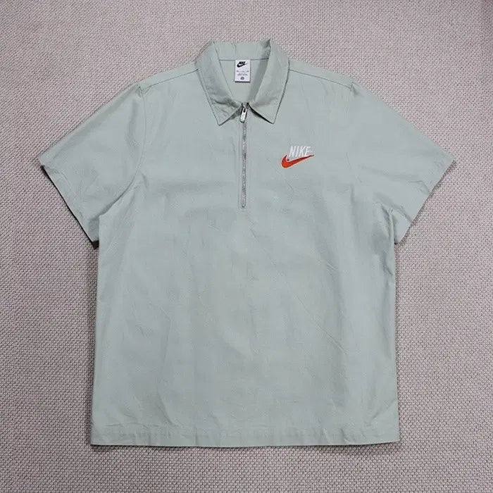 [BUNJANG] Nike Men's Half-Zip Short-Sleeve T-Shirt / (정품) 나이키 남성 반집업 반팔
