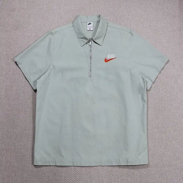 [BUNJANG] Nike Men's Half-Zip Short-Sleeve T-Shirt / (정품) 나이키 남성 반집업 반팔