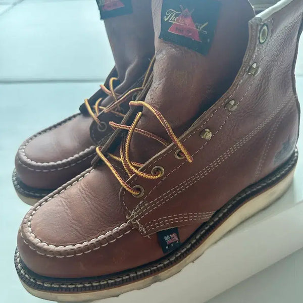 [BUNJANG] Thorogood Mock-Toe Boots Brown / 쏘로굿 목토 6.5 브라운 / 7.5