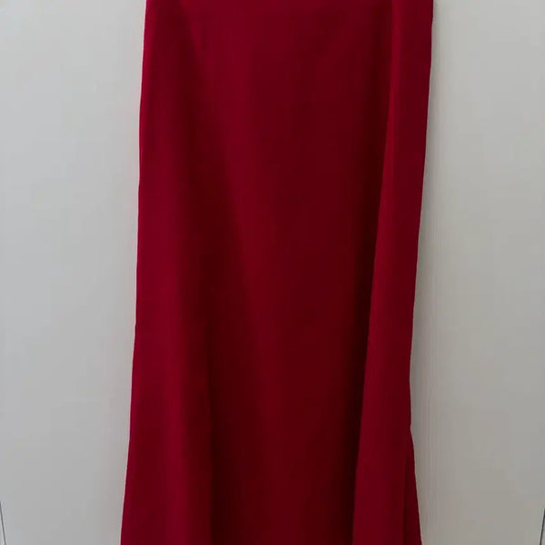 [BUNJANG] MIXXO Dark Red Long Skirt / MIXXO 다크레드 롱스커트