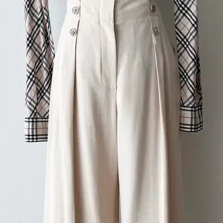 [BUNJANG] MINE Beige Wide Pintuck Pants / (새상품)MINE 베이지 와이드 핀턱 팬츠(정가 645,000)