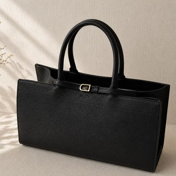 [BUNJANG] RECTO 24FW October 1997 Tote Bag Large Black / 렉토 24FW 옥토버 1997 토트백 블랙 라지