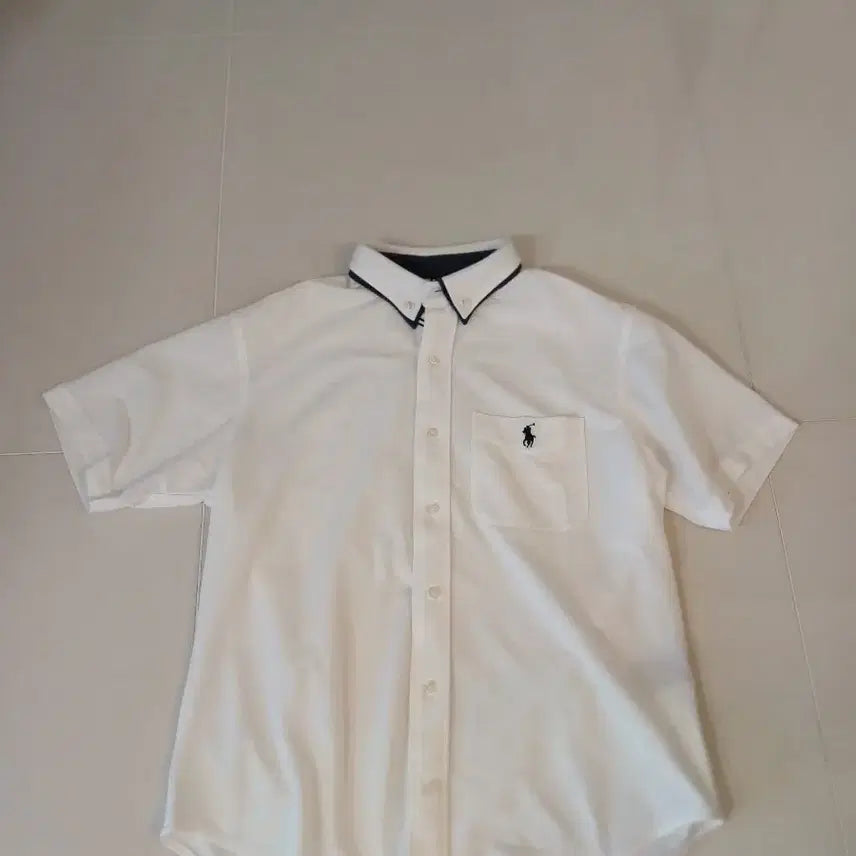 [BUNJANG] Polo Ralph Lauren Men's White Short Sleeve Shirt / 폴로 랄프로렌 반팔 셔츠 흰색 남성