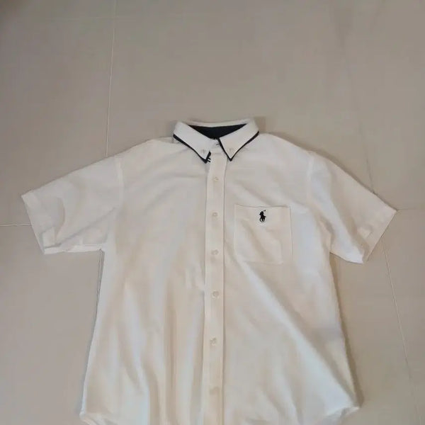 [BUNJANG] Polo Ralph Lauren Men's White Short Sleeve Shirt / 폴로 랄프로렌 반팔 셔츠 흰색 남성