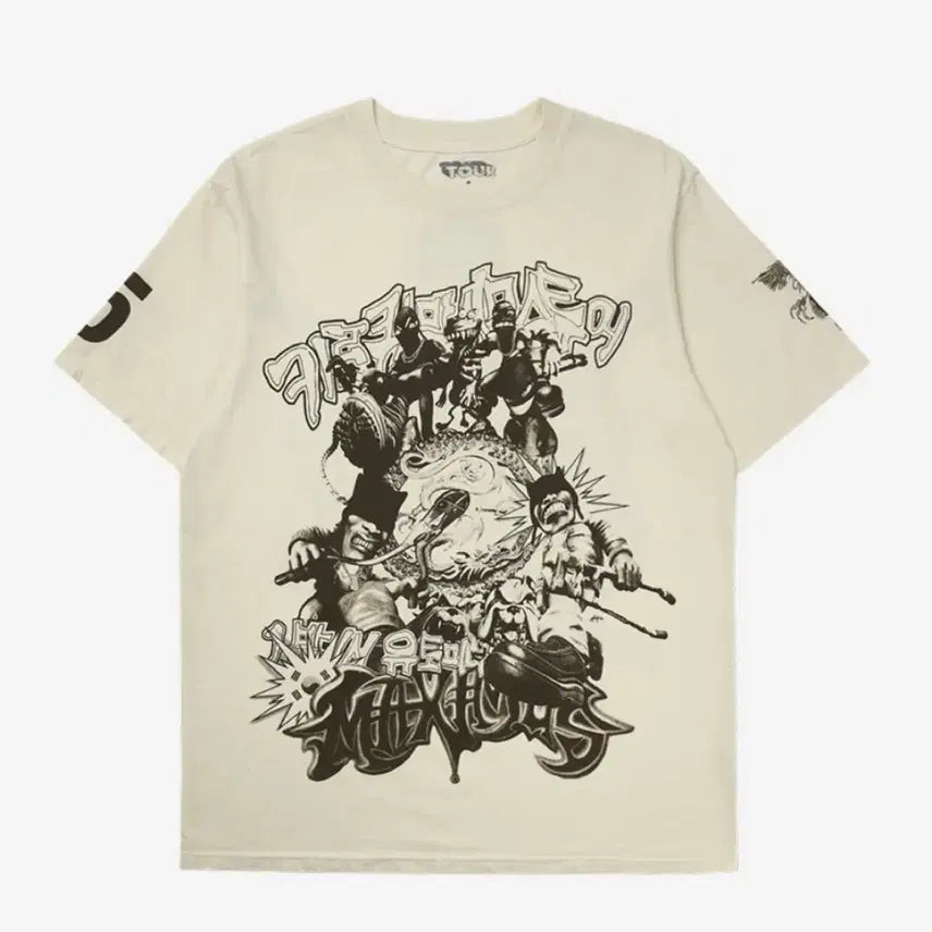 [BUNJANG] Travis Scott World Tour T-Shirt White S / [새상품] 트래비스 스캇 내한 콘서트 월드 투어 반팔 티셔츠 오프화이트 S