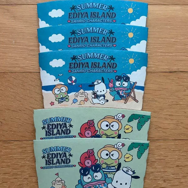[BUNJANG] EDIYA Sanrio Character Cup Holder Summer Edition / 이디야 산리오 컵홀더