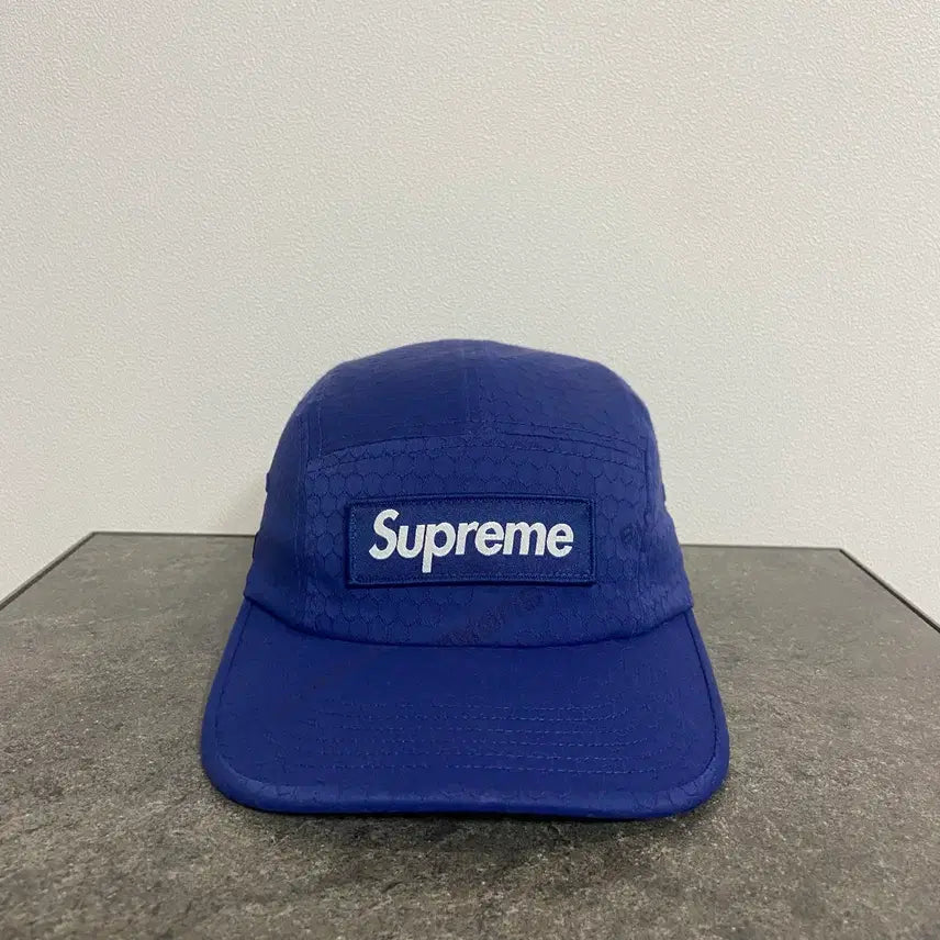 [BUNJANG] Supreme Cordura Ripstop Box Logo Camp Cap Navy / 슈프림 박스로고 캠프캡 모자 코듀라 립스탑 네이비