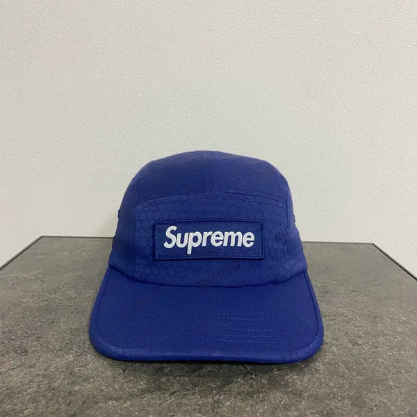 [BUNJANG] Supreme Cordura Ripstop Box Logo Camp Cap Navy / 슈프림 박스로고 캠프캡 모자 코듀라 립스탑 네이비