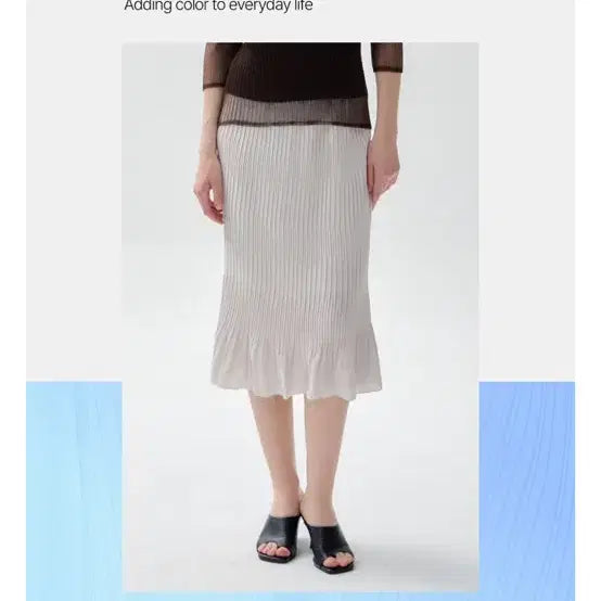 [BUNJANG] Yoitz Pleated Skirt Ivory / 요이츠 플리츠 스커트 아이보리 새상품