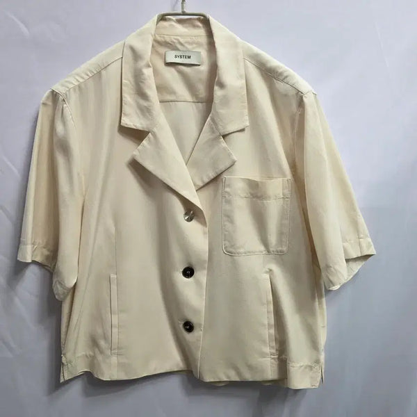 [BUNJANG] System Women's Short-Sleeve Jacket / 한섬 시스템 여성 반팔 자켓