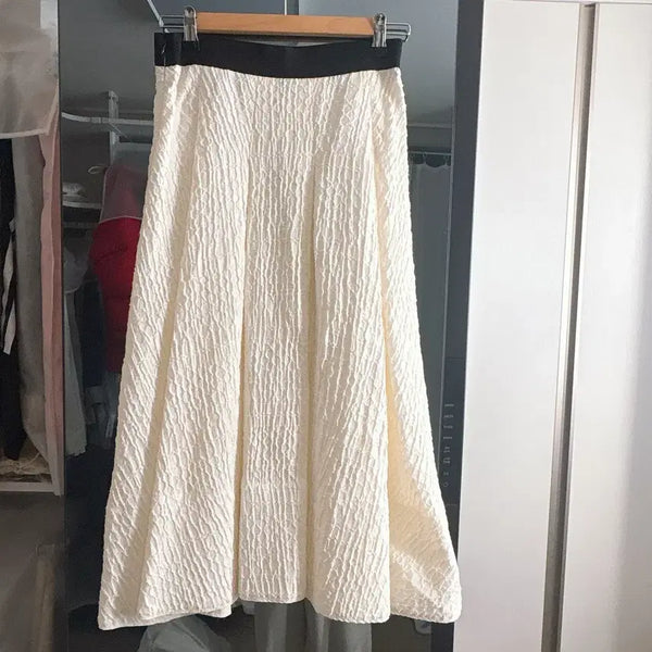 [BUNJANG] Objet White Midi Skirt Size 24(64) / 오브제 스커트 (화이트컬러) 24(64)사이즈