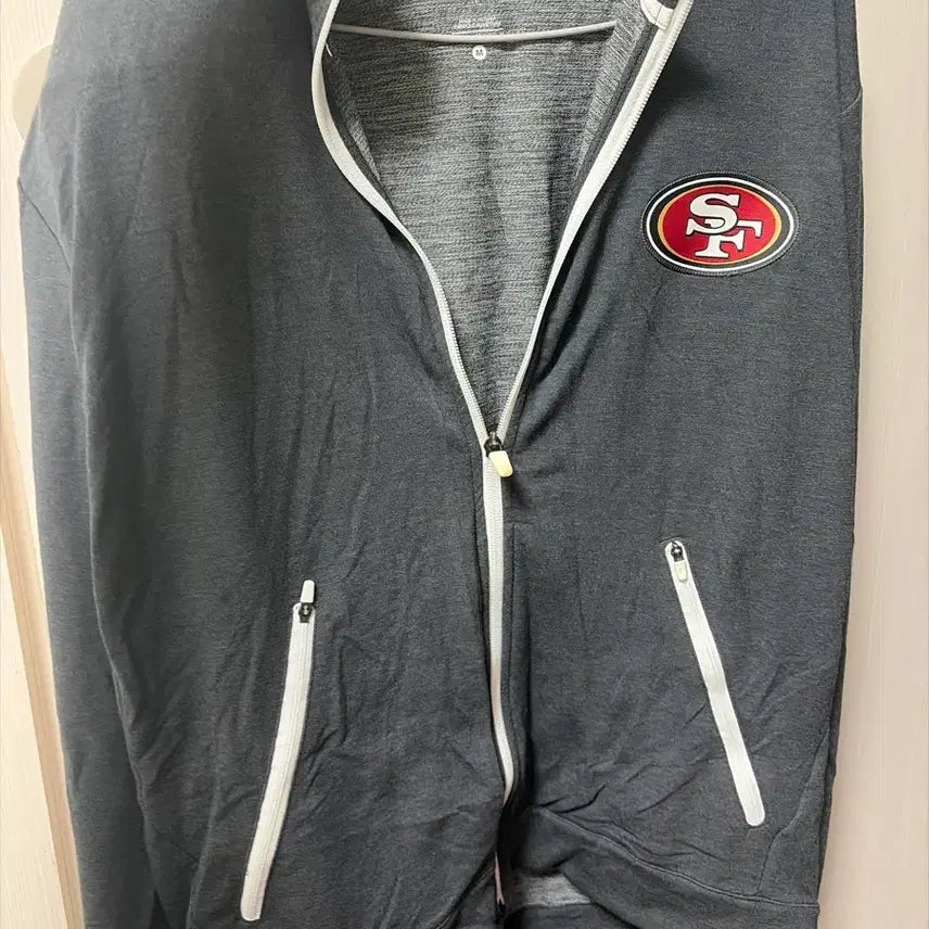 [BUNJANG] Nike NFL San Francisco 49ers Full-Zip Hoodie Grey M / 나이키 NFL 샌프란시스코 49ers 집업 그레이 M