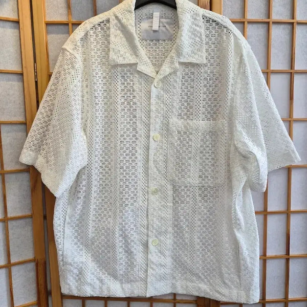 [BUNJANG] Custom mellow White Shirt Size 100 / 커스텀멜로우 남방 100 2023년