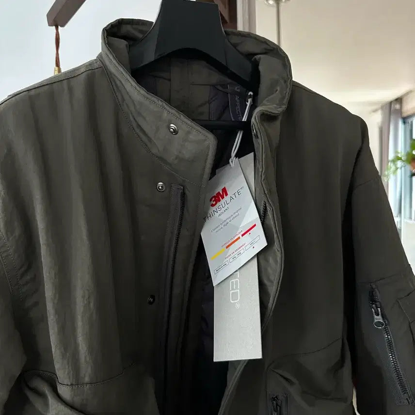 [BUNJANG] Unaffected Padded Zip Split Blouson Khaki - Size S / 새상품 언어펙티드 Padded Zip Split Blouson "Khaki" -S