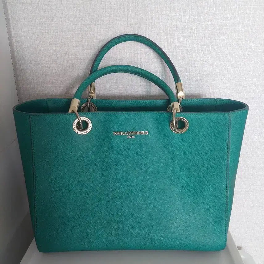 [BUNJANG] Karl Lagerfeld Tote Bag Mint / 칼 라거펠트 토트백 민트