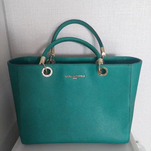 [BUNJANG] Karl Lagerfeld Tote Bag Mint / 칼 라거펠트 토트백 민트