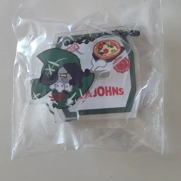 [BUNJANG] Cookie Run Kingdom x Papa John's Licorice Cookie Acrylic Keychain / 쿠킹덤 파파존스 콜라보 감초맛쿠키