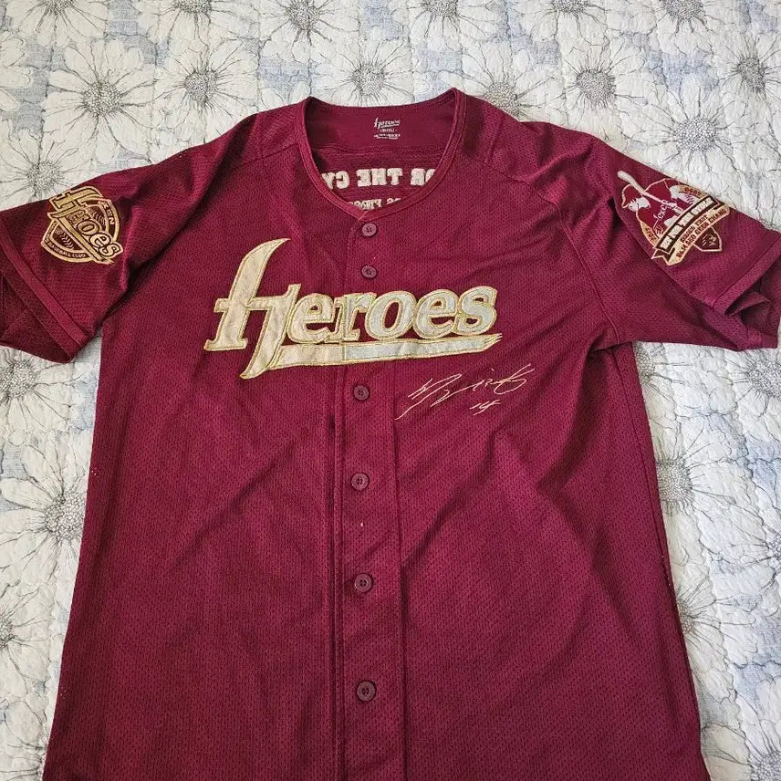 [BUNJANG] Kiwoom Heroes Seo Geon-chang 2017 Cycling Hit Commemorative Jersey (XL) / 키움히어로즈 서건창 2017 사이클링 히트 유니폼 (105 XL)