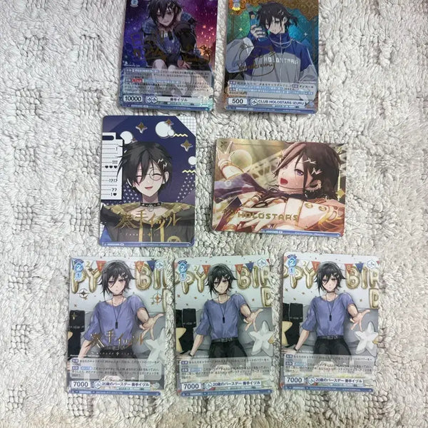 [BUNJANG] Holostars Kanade Izuru Bundle Set with Rare Schwarz Cards / 홀로스타즈 카나데 이즈루 슈발츠 레어 카드 포함 7장 일괄