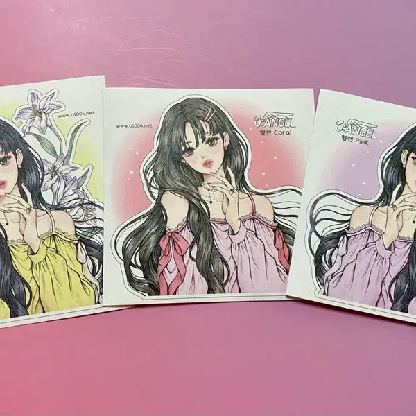 [BUNJANG] 5000 Angels Character Sticker (Helen) 3 Types / [인스] 오천사 인물 스티커 (헬렌) 3종
