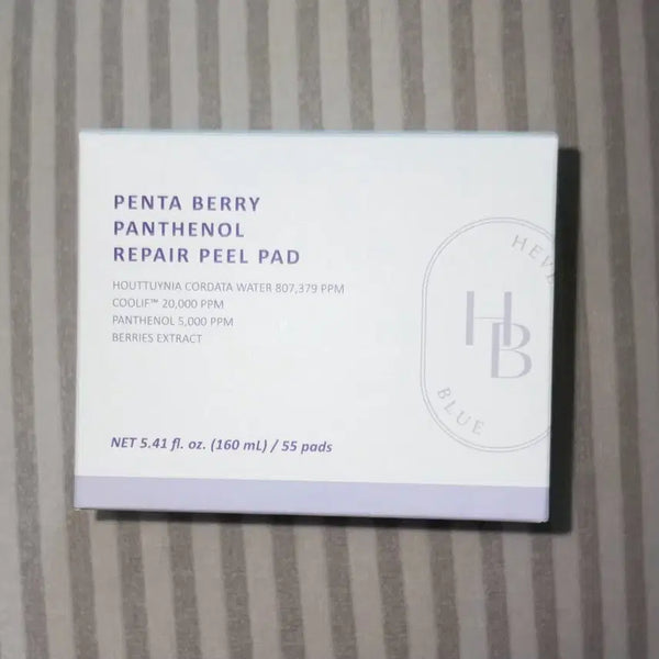 [BUNJANG] Hevblue Pentaberry Panthenol Repair Fill Pad Toner Pad / 헤브블루 펜타베리 판테놀 리페어 필 패드 토너패드 미개봉
