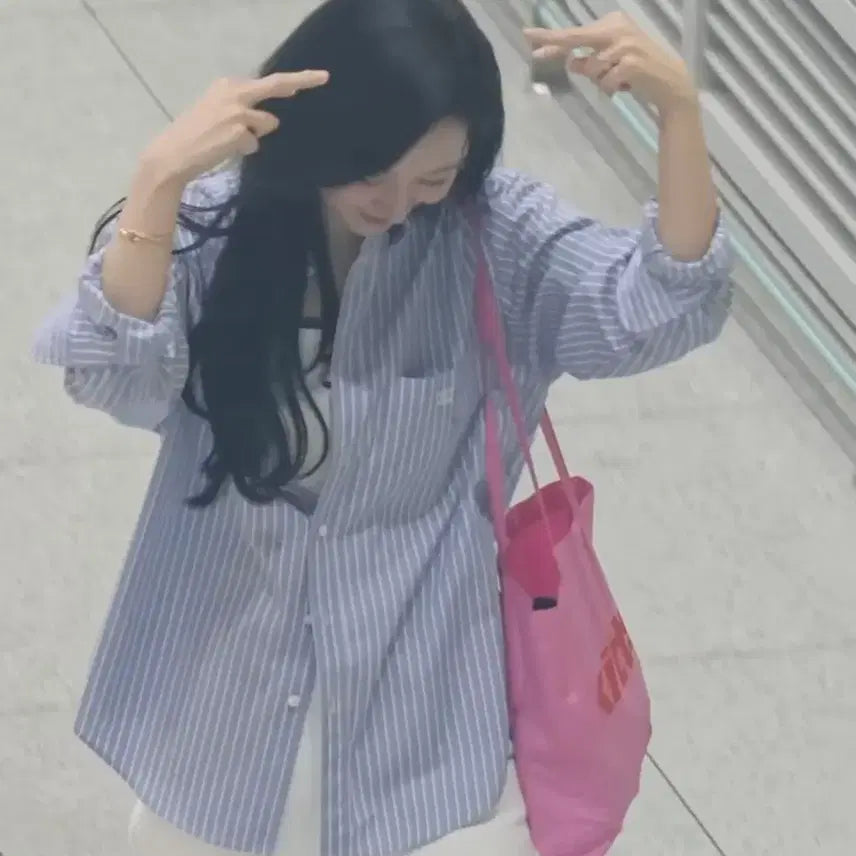 [BUNJANG] Kim Jiwon Pink Eco Bag / 김지원 핑크 에코백 판매
